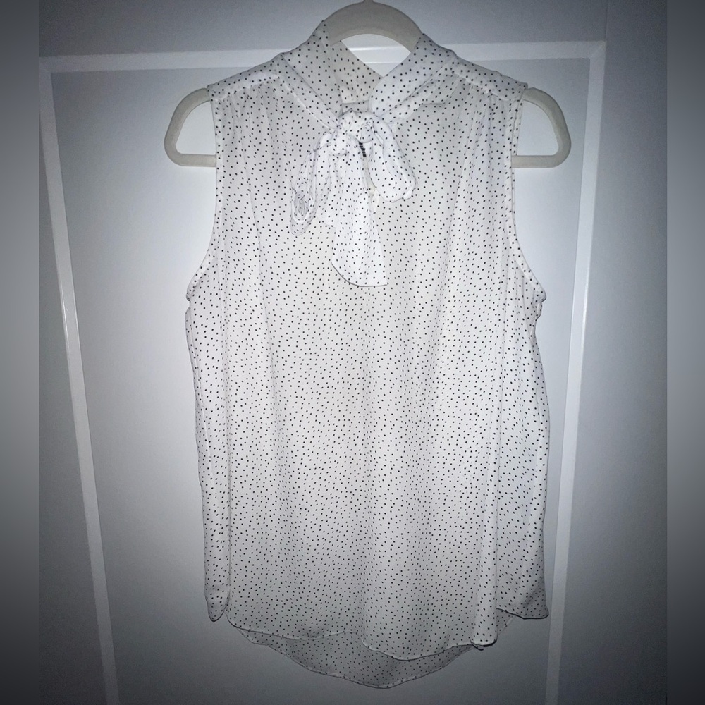 Polka dot tank top blouse